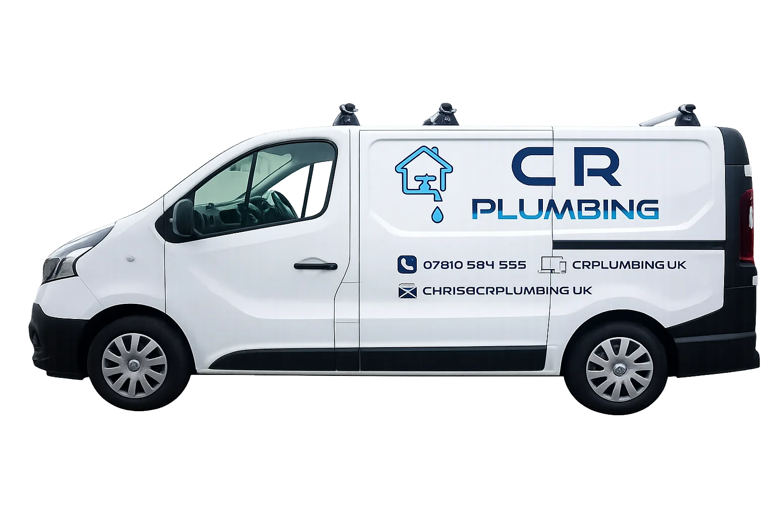 CR Plumbing van — local plumber covering Tywyn, Fairbourne, Dolgellau and Machynlleth